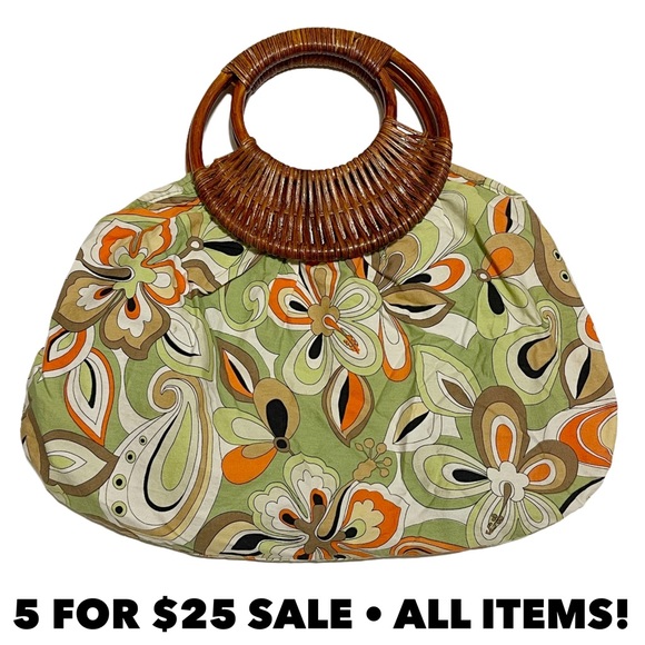 Unbranded Handbags - Retro Wicker Handle Bag